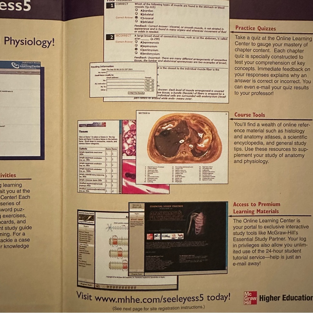 Book: Essentials Of Anatomy & Physiology 5th Edition By Seeley, Stephens & Tate✱ - Picture 5 of 8